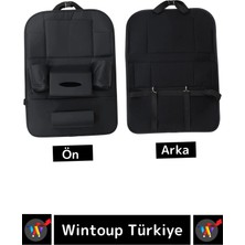 Wintoup Özel Model Sağlam Keçe Elastan Üretim Pratik Sök Tak Oto Koltuk Arkası Çok Fonksiyonlu Organizer