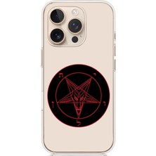 Zeyno Apple iPhone 13 Pro Max Uyumlu Pentagram Desenli Silikon Kılıf