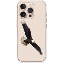 Zeyno Apple iPhone 15 Pro Max Uyumlu Kartal Uçuşu Desenli Silikon Kılıf