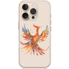 Zeyno Apple iPhone 13 Pro Max Uyumlu Anka Kuşu Desenli Silikon Kılıf