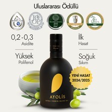 Premium Gurme Domat Zeytinyağı 500 Ml Ödüllü Yüksek Polifenollü Erken Hasat Soğuk Sıkım Natürel Sızma Zeytinyağı