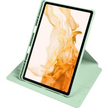 AktarMobile Galaxy Tab S10+ Plus 12.4" SM-X820 Uyumlu Kılıf Kalem Bölmeli Dönebilen Yatay Dikey Standlı Kapaklı