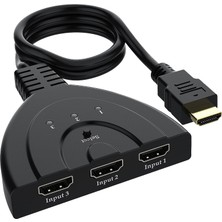 Ayt Powermaster PM-17229 3 Giriş 1 Çıkış HDMI Switcher Toplayıcı Kablo