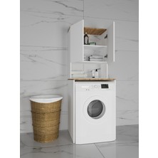 dolapmodellericom Çok Amaçlı Banyo Dolabı Çamaşır Makinesi - Kurutma Makinesi Üzeri İçin