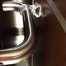 KACAR 5'li Şeffaf Silikon Kapı Durdurucu Tutucu Pencere Kolu Stoperi Kapı Kolu Tamponu