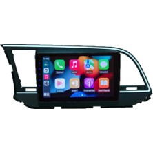 Victor Hyundai Elantra 2016-2018  Android Kablosuz Carplay Navigasyon Multimedya 9 Inch Ekran 4G Ram + 32GB Hafıza Çerçeveli ve arka görüş kameralı