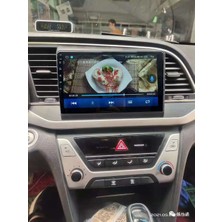 Victor Hyundai Elantra 2016-2018  Android Kablosuz Carplay Navigasyon Multimedya 9 Inch Ekran 4G Ram + 32GB Hafıza Çerçeveli ve arka görüş kameralı
