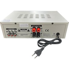 Bots BT-602 80 Watt 2 Bölge 220V Silver Stereo Amfi Sd ve USB Girişli Ac 220V 20HZ-20KHZ