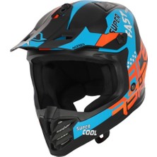 Acerbis Profıle Çocuk Kask Turuncu Mavi