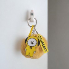 3D Hobi Center Bts BT21 Chimmy Anahtarlık Chimmy Ponpon Anahtarlık