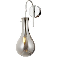 Avonnı AP-60092-1K Krom Kaplama Aplik E14 Metal Cam 15CM