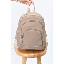 Uniquetrenders Unısex Su Geçirmez Saten Suni Deri Günlük Kullanım Sırt Çantası