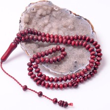 Kırmızı Renk Şimşir Ağacı Dua Tesbihi