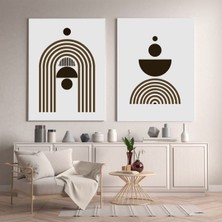 Limitless Design Soyut Temalı Dekoratif Hd Baskı Kanvas Tablo (2 Li Set Olarak Satılmaktadır)
