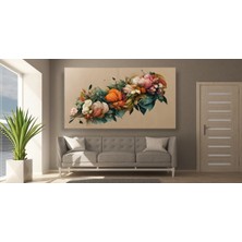 Limitless Design Pastel Soyut Çiçekler Muhteşem Hd Baskı Kanvas Tablo