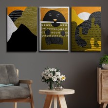 Limitless Design 3'Lü Set Kanvas Duvar Tablosu Canvas Tablo Boho Klasik Modern Eu 218