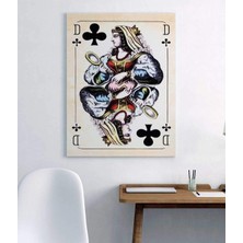 Limitless Design Sinek Kızı Iskambil Kağıdı Hd Baskı Kanvas Tablo