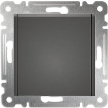 Makel Topraklı Priz Kapaklı Füme Karea