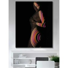 Limitless Design Renkli Kadın - Hd Baskı Kanvas Tablo Salon Oturma Yatak Odası Ofis Antre Cafe Için Duvar Dekoru