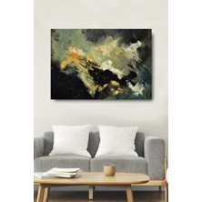 Limitless Design Soyut Renkli Şekiller Dekoratif Kanvas Duvar Tablosu Ev Ofis