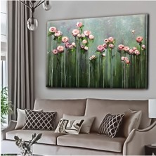 Limitless Design Dekoratif Tablonuz Dekoratif Modern Şık Çiçek Hd Baskı Kanvas Tablo E24