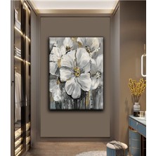 Limitless Design Dekoratif Tablonuz Dekoratif Modern Şık Çiçek Hd Baskı Kanvas Tablo Dikey E20