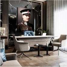 Limitless Design Atatürk Modelli Dekoratif Şık Hd Baskı Kanvas Tablo