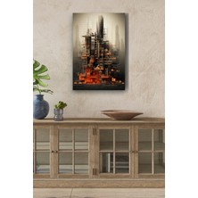 Limitless Design Modernist Binalar Futuristik Çizim Yağlı Hd Baskı Kanvas Tablo