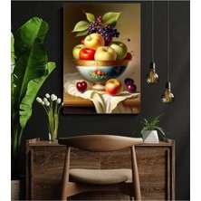 Limitless Design Mutfak Kafe - Meyve Tabağı Hd Baskı Kanvas Tablo