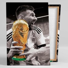 Limitless Design Lionel Messi Dünya Kupası Katar Futbol Goat Hd Baskı Kanvas Tablo