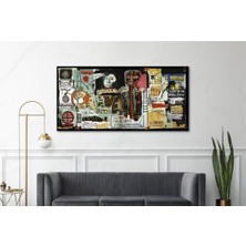 Limitless Design Jean Michel Basquiat Notary Yağlı Boya Görünümlü Hd Baskı Kanvas Tablo