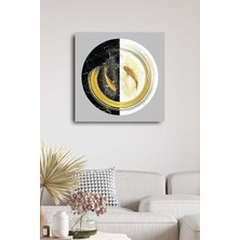 Limitless Design Hd Baskı Kanvas Tablo Baskılı Soyut Geometrik Şekiller Ve Balıklar Ev Ofis Otel Dekor