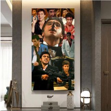 Limitless Design Tony Montana Hd Kalite Hd Baskı Kanvas Tablo 003-E