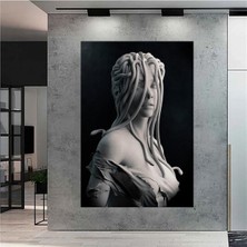 Limitless Design Yılan Saçlı Medusa Hd Hd Baskı Kanvas Tablo Ev Ofis /002-E