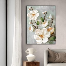 Limitless Design Dekoratif Tablonuz Dekoratif Modern Şık Çiçek Hd Baskı Kanvas Tablo Dikey E8