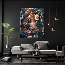 Limitless Design Dekoratif Tiger Hd Baskı Kanvas Tablo