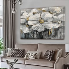 Limitless Design Dekoratif Tablonuz Dekoratif Modern Şık Çiçek Hd Baskı Kanvas Tablo E6