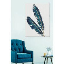 Limitless Design Dekoratif Kuş Tüyü Duvar Hd Baskı Kanvas Tablo