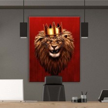 Limitless Design Dekoratif Lion King Hd Baskı Kanvas Tablo