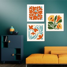 Limitless Design Renkli Çiçekler Dekoratif Hd Baskı Kanvas Tablo