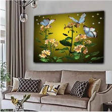 Limitless Design Kelebek Motifli Şık Tabloları Kl19|Hd Baskı Kanvas Tablo