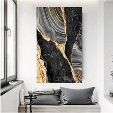 Limitless Design Soyut Dekoratif Mermer Desenli Hd Baskı Kanvas Tablo
