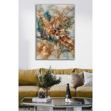 Limitless Design Altın Tozu Renkli Soyut Dekoratif Kanvas Duvar Tablosu
