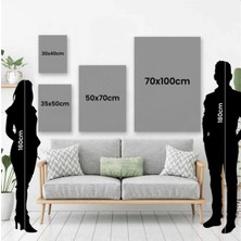 Limitless Design Soyut Renkli Şekiller Dekoratif Kanvas Duvar Tablosu Ev Ofis