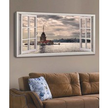 Limitless Design Kız Kulesi Hd Baskı Kanvas Tablo 120 X 60 Cm Sc-112