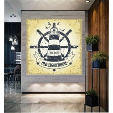 Limitless Design Sanatsal Modern Art Deniz Feneri Dümen Kuş Duvar Hd Baskı Kanvas Tablo