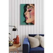 Limitless Design Modernist Ağlayan Kadın Yan Profil Yağlı Hd Baskı Kanvas Tablo
