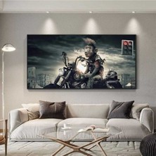 Limitless Design Dekoratif Monkey Rider Hd Baskı Kanvas Tablo