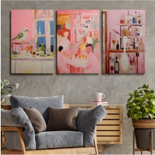 Limitless Design 3'Lü Set Kanvas Duvar Tablosu Canvas Tablo Boho Klasik Modern Eu 184