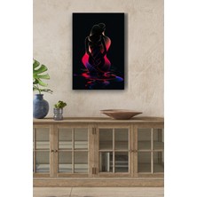 Limitless Design Hologram Detay Insan Silüetleri Yağlı Hd Baskı Kanvas Tablo